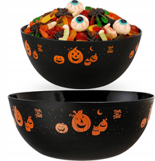 Korbi DEKORATÍVNA MISA OZDOBNÁ MISKA TEKVICE DEKORÁCIA HALLOWEEN ČIERNA