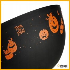 Korbi DEKORATÍVNA MISA OZDOBNÁ MISKA TEKVICE DEKORÁCIA HALLOWEEN ČIERNA