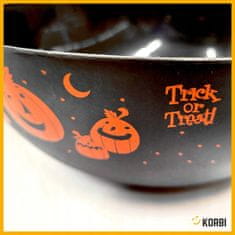 Korbi DEKORATÍVNA MISA OZDOBNÁ MISKA TEKVICE DEKORÁCIA HALLOWEEN ČIERNA