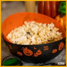 Korbi DEKORATÍVNA MISA OZDOBNÁ MISKA TEKVICE DEKORÁCIA HALLOWEEN ČIERNA