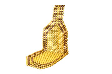 Cappa Prevleka za sedež BEADS z masažno žogo 1 kos bež