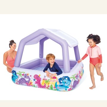 shumee Napihljiv akvarijski bazen s streho 157 x 157 x 122 cm INTEX 57470