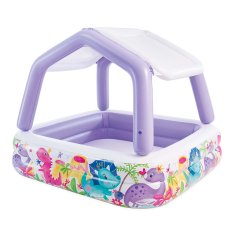 shumee Napihljiv akvarijski bazen s streho 157 x 157 x 122 cm INTEX 57470