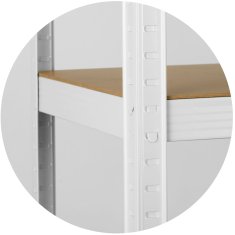 shumee Kovinski regal za shranjevanje 180 x 90 x 30 Humberg 4844