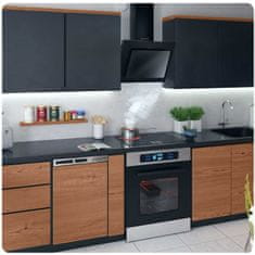 shumee Berdsen BT-215 60 cm dimniška kuhinjska napa črne barve