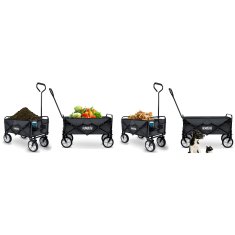 Zložljiv transportni voziček z mrežo 80L HM-511