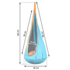shumee Viseči stol Cocoon Neo-Sport turkizna
