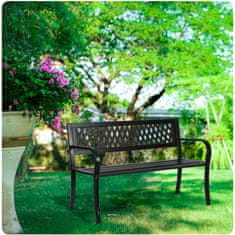 shumee Vrtna klop z naslonjalom 125 x 77 x 49 cm Clover Sofa