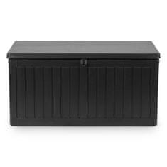 shumee Vrtni zaboj 109 x 51 x 55 cm 270 litrov črne barve