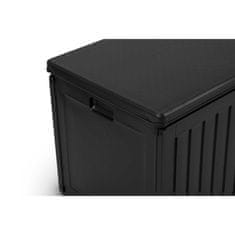 shumee Vrtni zaboj 109 x 51 x 55 cm 270 litrov črne barve