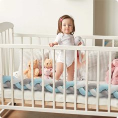 shumee Ricokids 2m povoj za otroško posteljico - modro-siv