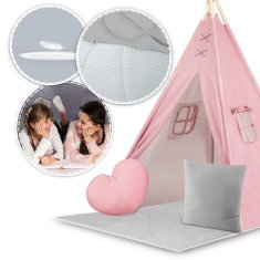 shumee NK-406 Nukido šotor tipi za otroke - roza