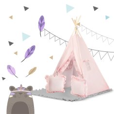 shumee NK-406 Nukido otroški šotor tipee - svetlo roza