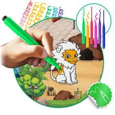 shumee Ricokids RK-344 penasta podloga za barvanje, zvita, 120 x 90 x 0,3 cm
