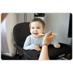 shumee Stolček za hranjenje Nuco črne barve