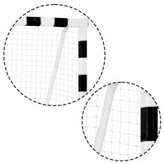 shumee Nogometni gol 180 x 120 x 60 cm NS-464 črno-bel