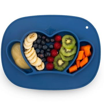 Ricokids crown silikonski krožnik za hranjenje otrok