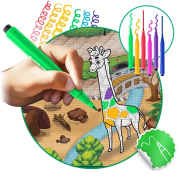 Ricokids RK-343 penasta podloga za barvanje, zvita, 200 x 120 x 0,3 cm