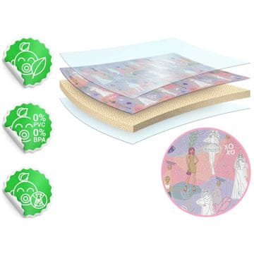 Ricokids RK-343 penasta podloga za barvanje, zvita, 200 x 120 x 0,3 cm