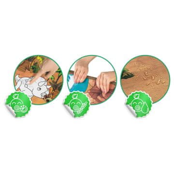 Ricokids RK-344 penasta podloga za barvanje, zvita, 120 x 90 x 0,3 cm