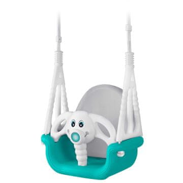 Ricokids 3-v-1 gugalnica s slonom, turkizna