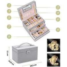 Massido Škatla za nakit MS-700 - siva