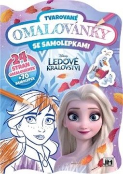 Jiri Models Ledeno kraljestvo - Oblikovana pobarvanka z nalepkami