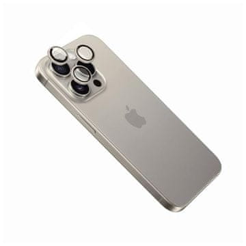 Zaščita steklene leče fiksne kamere za Apple iPhone 16 Pro 16 Pro Max, zlata