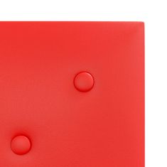 Vidaxl Stenski paneli 12 kosov rdeči 30x30 cm umetno usnje 1,08 m²