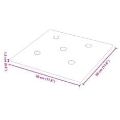 Vidaxl Stenski paneli 12 kosov rdeči 30x30 cm umetno usnje 1,08 m²