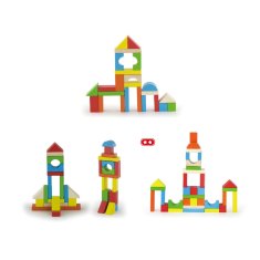 New Classic Toys Leseni bloki za otroke Viga 80 kosov