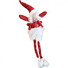 Flamenco Mystique Sedeči božični angel z mehkim materialom, 50 cm, Teža 97 g
