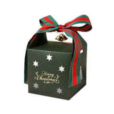 Flamenco Mystique Dekorativna darilna škatla MERRY CHRISTMAS s pentljo 10x10x10 cm