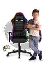 Huzaro vrtljivi stol Ranger 6.0 RGB Mesh črn