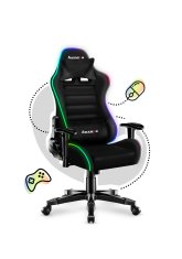 Huzaro vrtljivi stol Ranger 6.0 RGB Mesh črn
