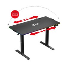 Huzaro Miza Hero 8.2 RGB črna 120 × 60 cm