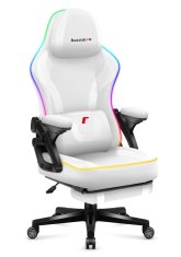 Huzaro vrtljivi stol Force 4.6 RGB bela mreža
