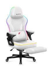 Huzaro vrtljivi stol Force 4.6 RGB bela mreža
