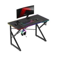 Huzaro Gaming miza Hero 1.7 RGB črna