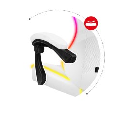 Huzaro vrtljivi stol Force 4.4 RGB bela