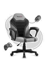 Huzaro Ranger 1.0 siv mrežast igralni stol za otroke