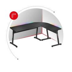 Huzaro Igralna miza Hero 6.0 RGB črna
