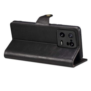 LENUO Usnjen ovitek za Xiaomi 13 Pro črna