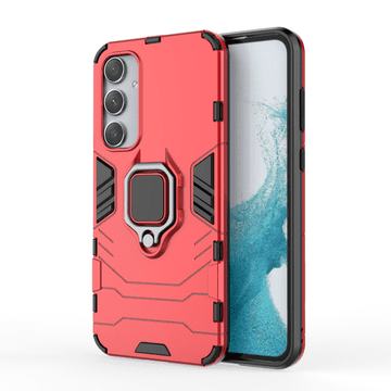 LENUO Ovitek Armor za Samsung Galaxy A35 5G, rdeča