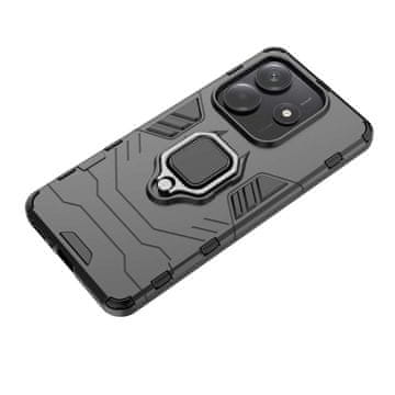 LENUO Ovitek Armor za Redmi Note 14 5G, črna