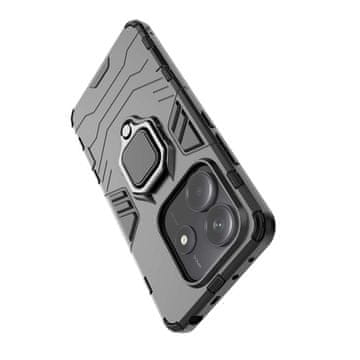 LENUO Ovitek Armor za Redmi Note 14 4G črn