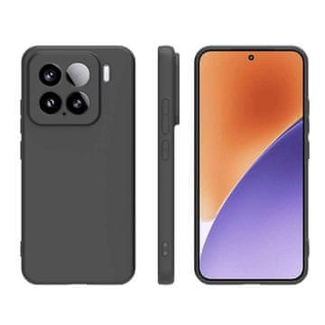 LENUO Ovitek TPU Frosted za Xiaomi 15 črn