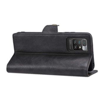 LENUO Usnjeni preklopni ovitek za Redmi 10, črna