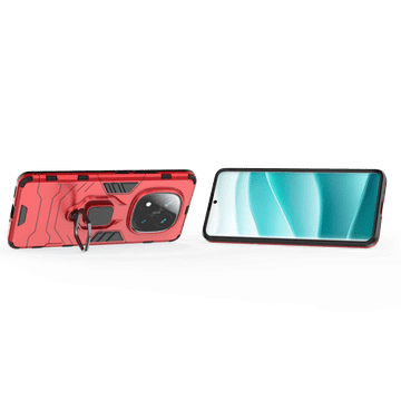 LENUO Ovitek Armor za Redmi Note 14 Pro+ 5G rdeč