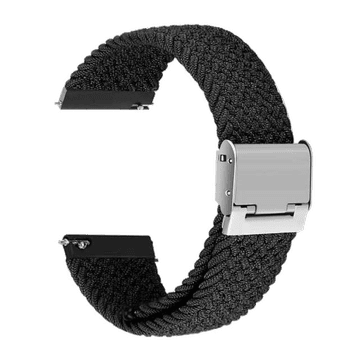 LENUO Eleganten pašček iz silikona 22 mm črn